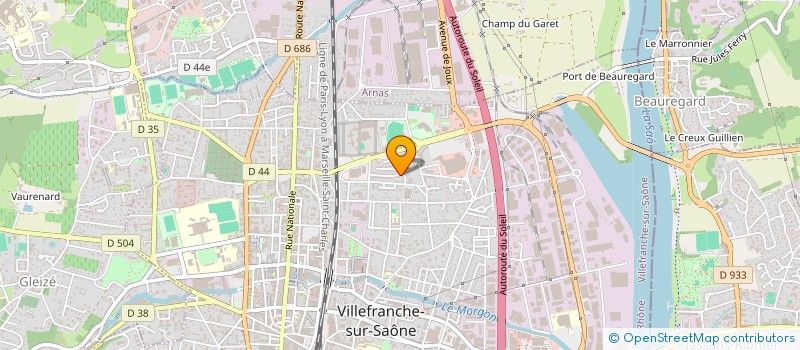 localisation de l'entreprise MONSIEUR CYRIL MARTIGNAT  VILLEFRANCHE-SUR-SAONE