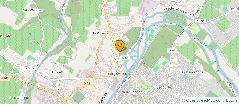 localisation de l'entreprise MONSIEUR CYRIL MARTIN à COGNAC