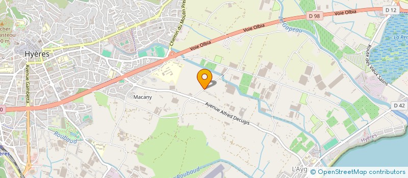 localisation de l'entreprise MONSIEUR CYRIL MARTIN à HYERES