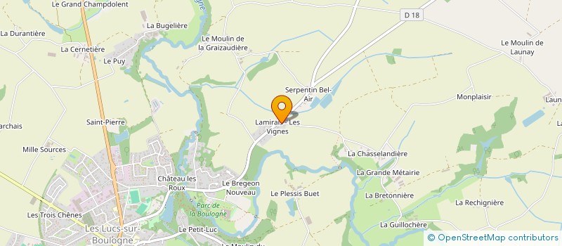 localisation de l'entreprise MONSIEUR CYRIL MARTIN  LES LUCS-SUR-BOULOGNE