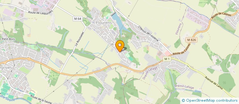 localisation de l'entreprise MONSIEUR CYRIL MARTINS  BAZIEGE