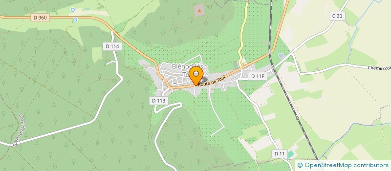 localisation de l'entreprise MONSIEUR CYRIL MATHIEU  BLENOD-LES-TOUL