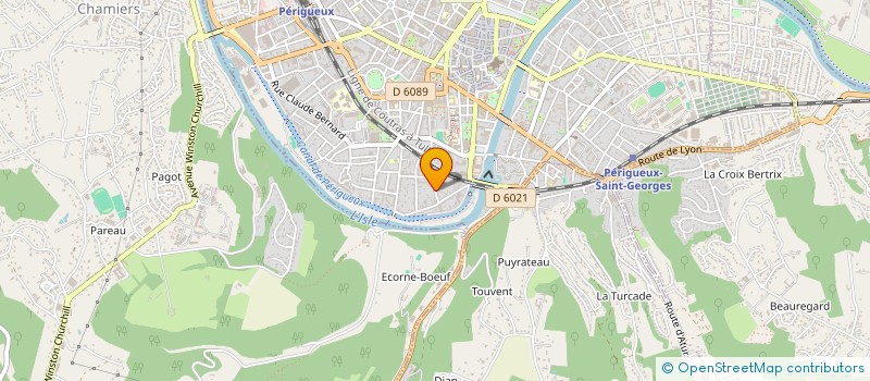 localisation de l'entreprise MONSIEUR CYRIL MATHIVET à PERIGUEUX