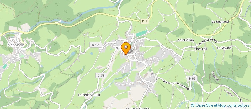 localisation de l'entreprise MONSIEUR CYRIL MAURICE  BUSSIERES