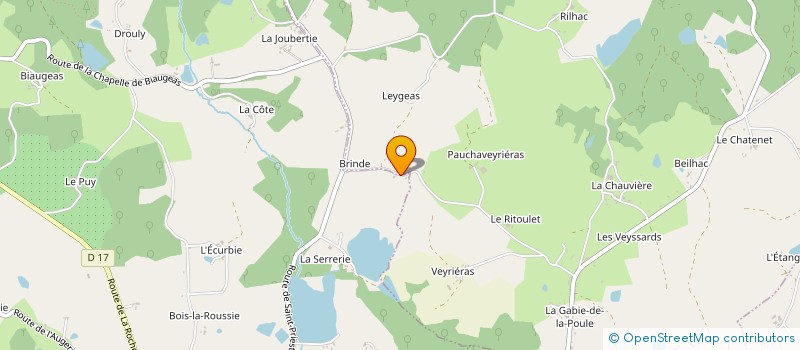 localisation de l'entreprise MONSIEUR CYRIL MAURY  COUSSAC-BONNEVAL