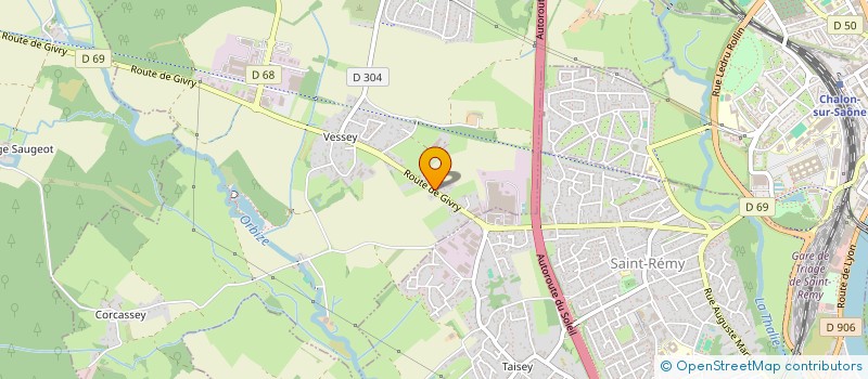 localisation de l'entreprise MONSIEUR CYRIL MAZELPEUX  CHATENOY-LE-ROYAL