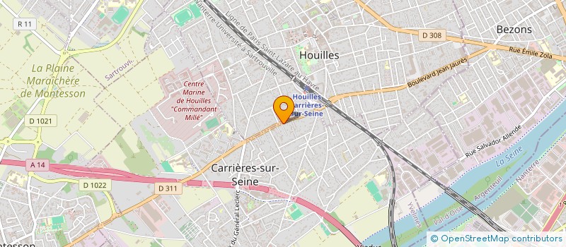 localisation de l'entreprise MONSIEUR CYRIL MECREANT  CARRIERES-SUR-SEINE