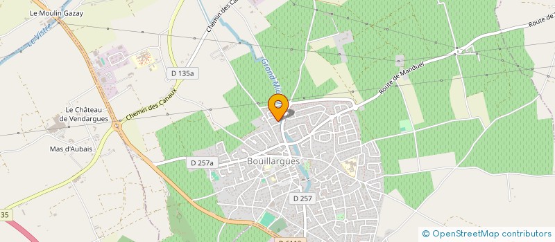 localisation de l'entreprise MONSIEUR CYRIL MEFFRE  BOUILLARGUES