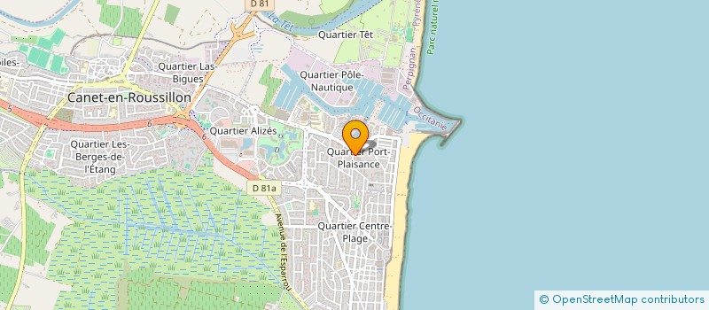 localisation de l'entreprise MONSIEUR CYRIL MEGE à CANET-EN-ROUSSILLON