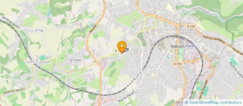 localisation de l'entreprise MONSIEUR CYRIL MELONI  VOIRON