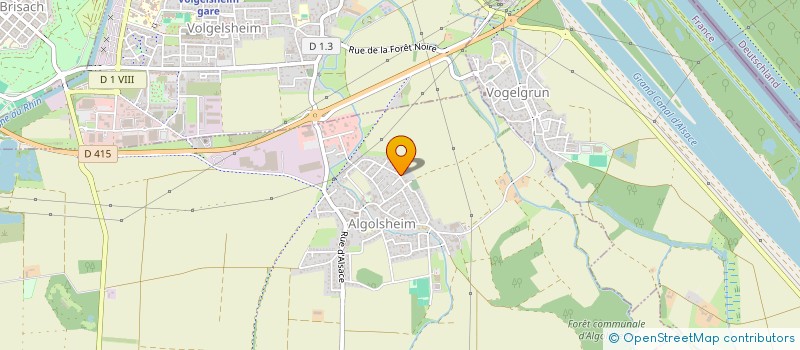 localisation de l'entreprise MONSIEUR CYRIL MENETRE  ALGOLSHEIM