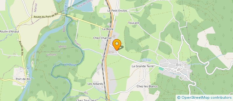 localisation de l'entreprise MONSIEUR CYRIL MENETRIER  RIS