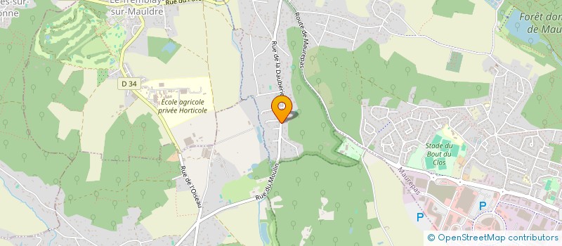 localisation de l'entreprise MONSIEUR CYRIL MERMILLIOD  JOUARS-PONTCHARTRAIN