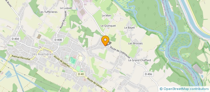 localisation de l'entreprise MONSIEUR CYRIL METZGER  LES AVENIERES VEYRINS-THUELLIN