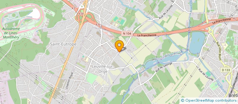 localisation de l'entreprise MONSIEUR CYRIL MILLE  LEUVILLE-SUR-ORGE