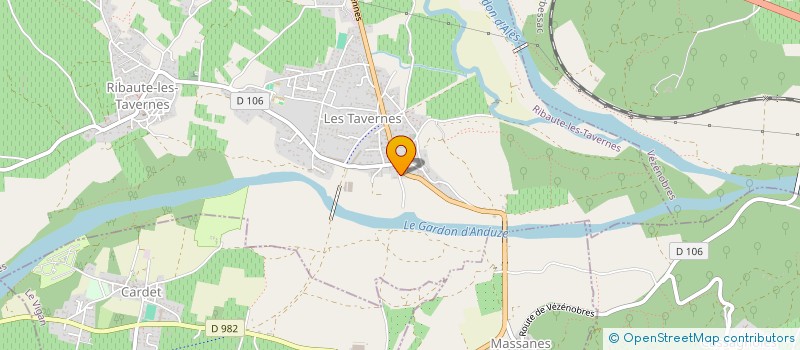 localisation de l'entreprise MONSIEUR CYRIL MIQUIAL  RIBAUTE-LES-TAVERNES