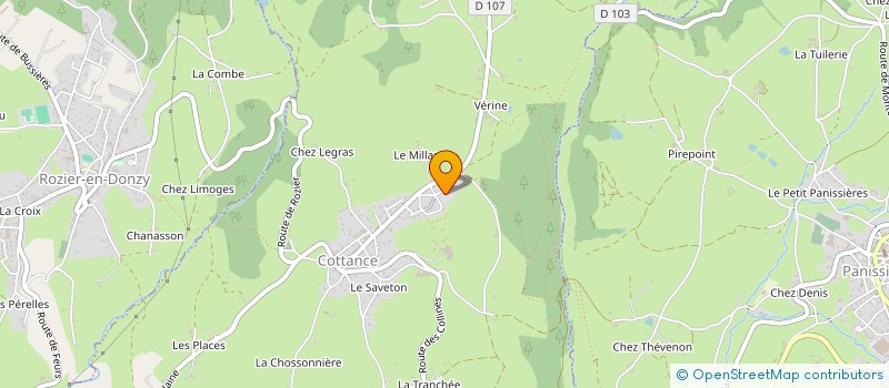 localisation de l'entreprise MONSIEUR CYRIL MOLUS  COTTANCE