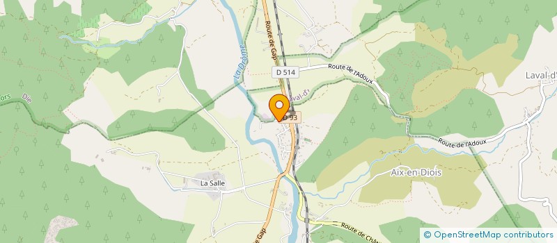 localisation de l'entreprise MONSIEUR CYRIL MONCHAU  SOLAURE EN DIOIS