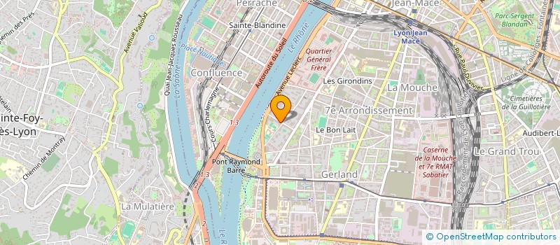 localisation de l'entreprise MONSIEUR CYRIL MONNAUX  LYON 7EME