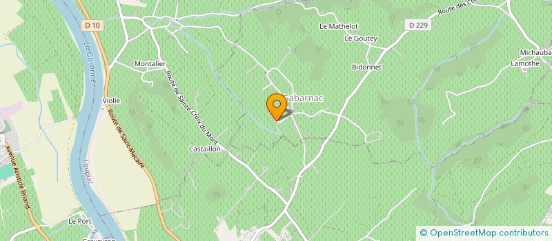 localisation de l'entreprise MONSIEUR CYRIL MONSOU  GABARNAC