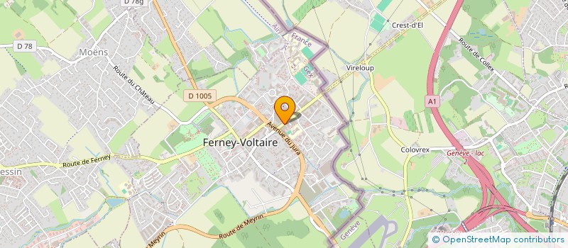 localisation de l'entreprise MONSIEUR CYRIL MONTARGOT à FERNEY-VOLTAIRE