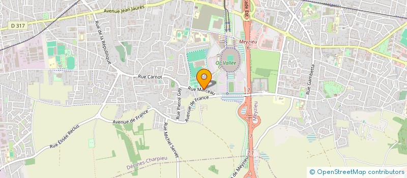 localisation de l'entreprise MONSIEUR CYRIL MONTIGNY  DECINES-CHARPIEU