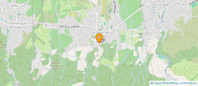 localisation de l'entreprise MONSIEUR CYRIL MOSNIER  VILLELONGUE-DELS-MONTS