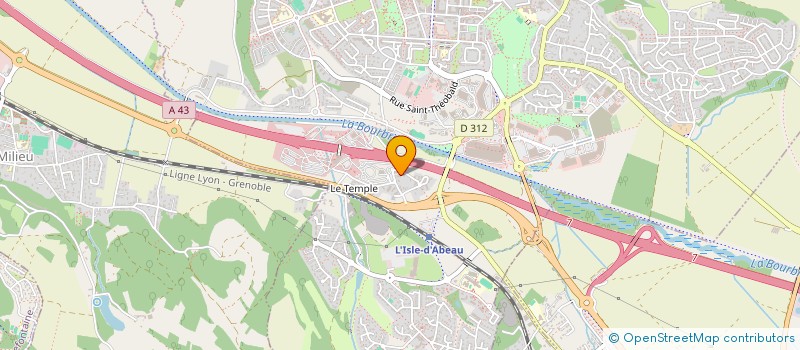 localisation de l'entreprise MONSIEUR CYRIL MUKINAY MBONGO  L'ISLE-D'ABEAU