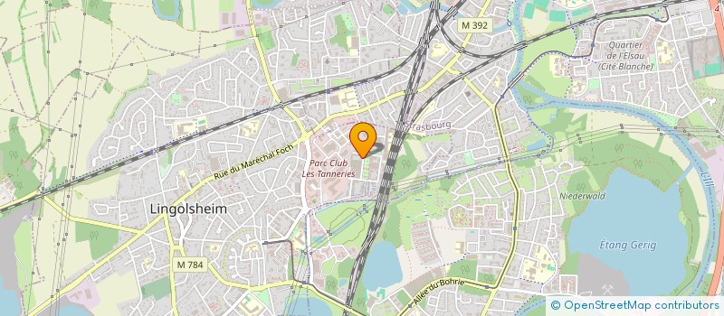 localisation de l'entreprise MONSIEUR CYRIL MULLER  LINGOLSHEIM