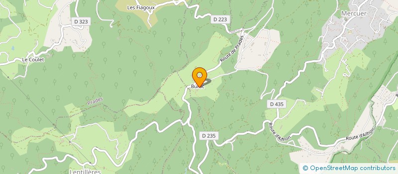 localisation de l'entreprise MONSIEUR CYRIL MUZEAU  MERCUER