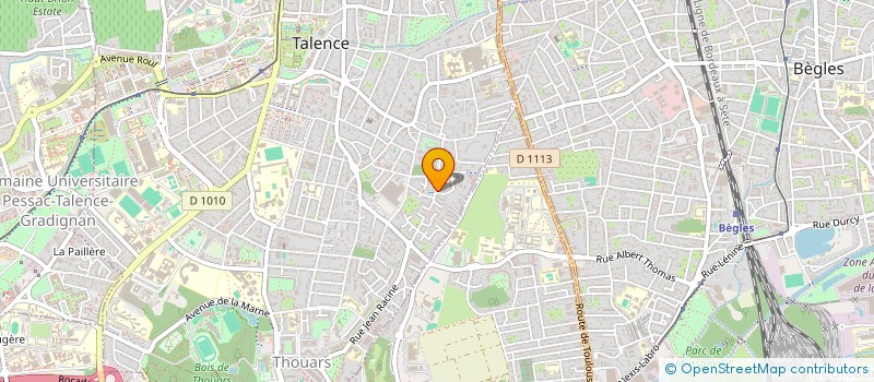 localisation de l'entreprise MONSIEUR CYRIL N'GUESSAN  TALENCE