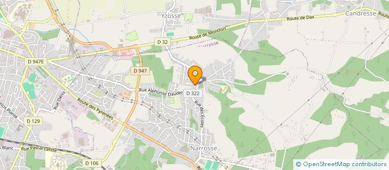 localisation de l'entreprise MONSIEUR CYRIL NAUD  NARROSSE