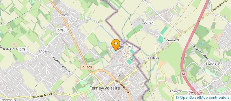 localisation de l'entreprise MONSIEUR CYRIL NDANG  ORNEX