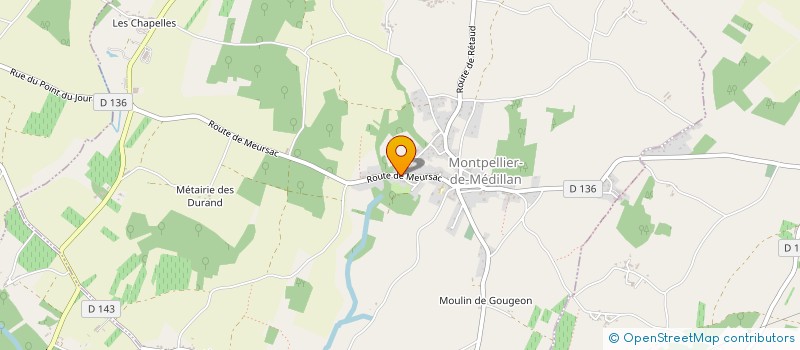 localisation de l'entreprise MONSIEUR CYRIL NEAU  MONTPELLIER-DE-MEDILLAN