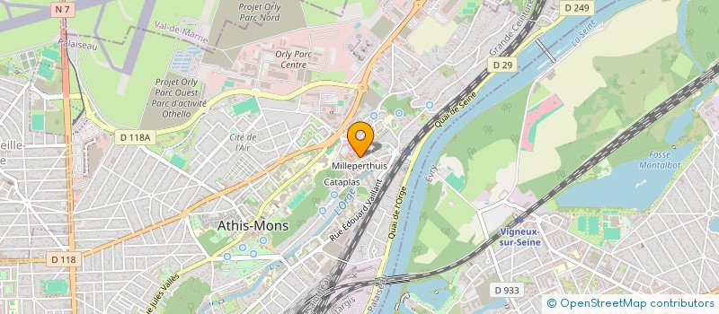 localisation de l'entreprise MONSIEUR CYRIL NERICH  ATHIS-MONS