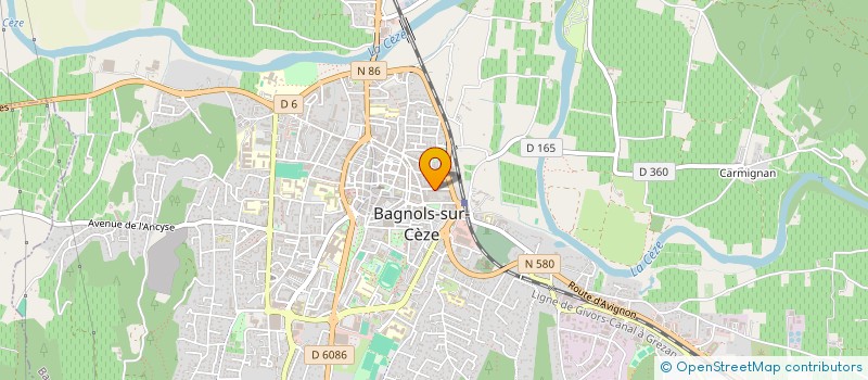 localisation de l'entreprise MONSIEUR CYRIL NOE  BAGNOLS-SUR-CEZE