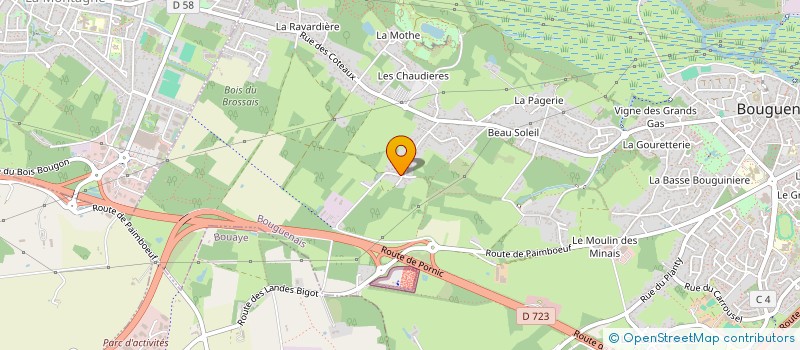 localisation de l'entreprise MONSIEUR CYRIL OGER  BOUGUENAIS