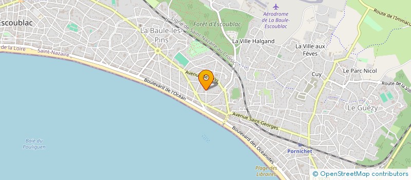 localisation de l'entreprise MONSIEUR CYRIL OLANIER à LA BAULE-ESCOUBLAC