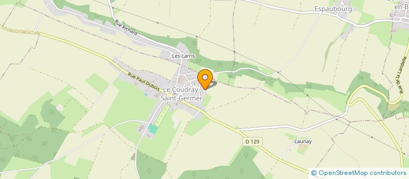 localisation de l'entreprise MONSIEUR CYRIL OSSENT  LE COUDRAY-SAINT-GERMER