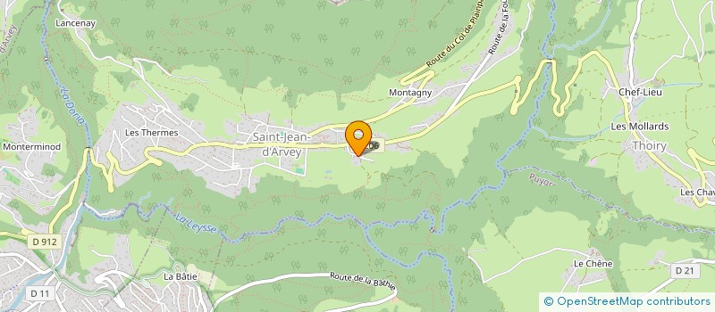 localisation de l'entreprise MONSIEUR CYRIL PACHOUD  SAINT-JEAN-D'ARVEY