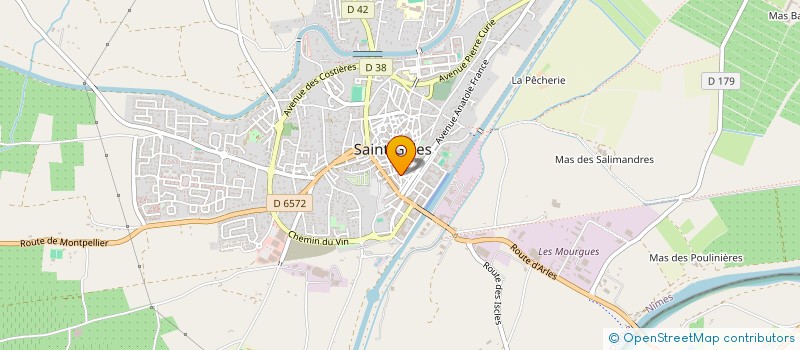 localisation de l'entreprise MONSIEUR CYRIL PAIN  SAINT-GILLES