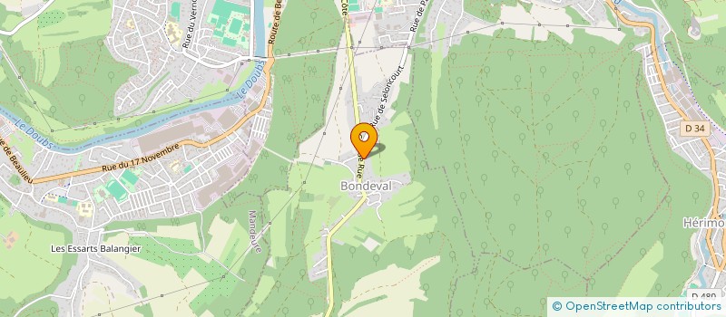 localisation de l'entreprise MONSIEUR CYRIL PAPE  BONDEVAL