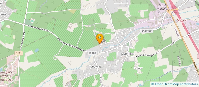 localisation de l'entreprise MONSIEUR CYRIL PAPIN  MARTILLAC