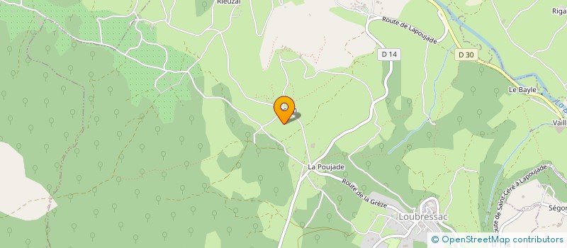 localisation de l'entreprise MONSIEUR CYRIL PAPON  LOUBRESSAC