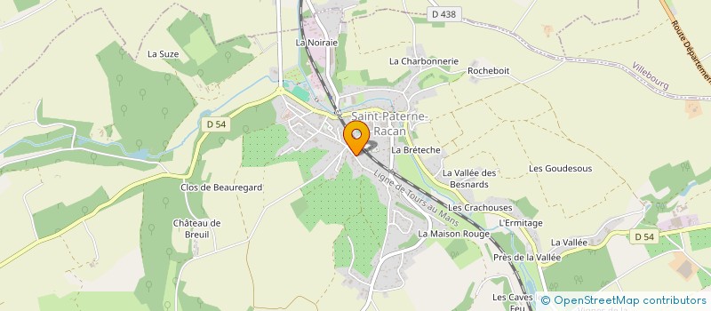 localisation de l'entreprise MONSIEUR CYRIL PAPPALARDO  SAINT PATERNE RACAN