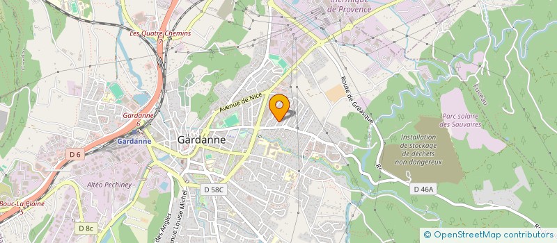 localisation de l'entreprise MONSIEUR CYRIL PAQUIEZ  GARDANNE