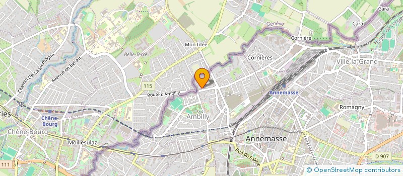 localisation de l'entreprise MONSIEUR CYRIL PARISOT  AMBILLY