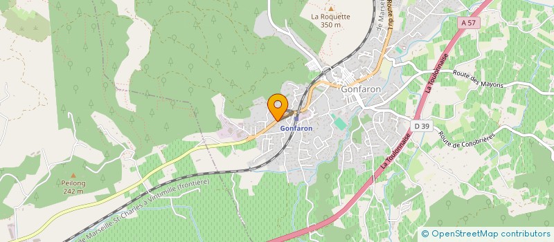 localisation de l'entreprise MONSIEUR CYRIL PASCALET  GONFARON