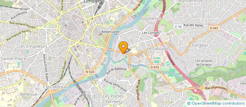 localisation de l'entreprise MONSIEUR CYRIL PASQUIER à LIMOGES