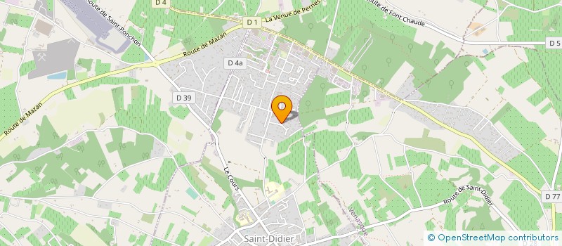 localisation de l'entreprise MONSIEUR CYRIL PECOUT  SAINT-DIDIER